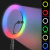 Ring Light LED RGB 45cm com Suporte para Celular e Tripé Iluminação 1,90 metros