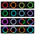Ring Light LED RGB 45cm com Suporte para Celular e Tripé Iluminação 1,90 metros