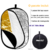 Refletor / Difusor de Luz Oval dobrável 5 em 1 para fotografias na internet