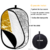 Refletor / Difusor de Luz Oval dobrável 5 em 1 para fotografias