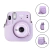 Bolsa Instax Mini 11 e 12 Groovy Roxo Claro e camera instax