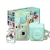 Câmera instantânea Instax Mini 12 verde com bolsa texturizada e filme fotográfico FujiFilm Mermaid Tail