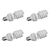 Kit com 4 lâmpadas de luz fria contínua de 45W, modelo espiral, na cor branca.