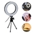 Ring Light Led 16cm + Controle Remoto + Tripé de Mesa TudoPraFoto - LED80K2