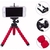 Imagem do Mini Tripé Flexivel para Celular 16cm - VERMELHO