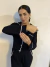 Pijama Americano longo em viscolycra - Preto - comprar online