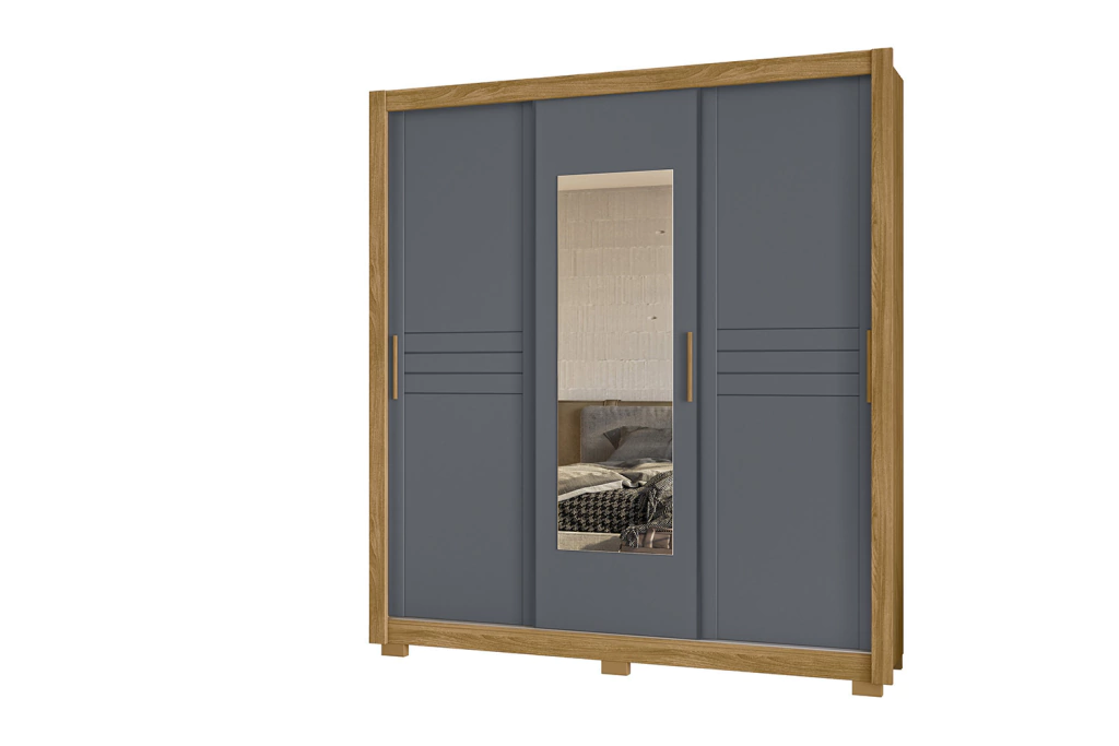 Guarda Roupa Canadá 3 Portas 3 Gavetas - Moval