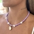 Choker Maresias Miçangas Lilás CK193 - comprar online