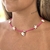 Choker Maresias Miçangas Pink CK197 - comprar online