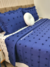 Coordenado Pompom Casal Azul 08 peças - loja online