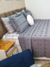 Coordenado Casal Pompom Cinza 08 peças - loja online