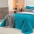 Cobre leito Italian Casal/Queen 400 fios Azul - 03 peças - comprar online