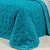 Imagem do Cobre leito Italian King 400 fios Azul - 03 peças