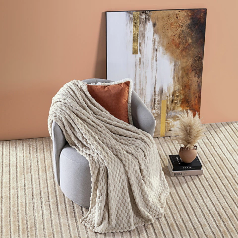 Cobertor Paris Ultrasoft 01 peça - Nude