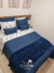 Kit Coordenado King Lily Azul - 12 peças - loja online