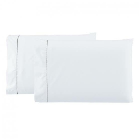 Par de fronha Ponto Palito 02 peças - Branco