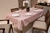 Toalha de Mesa 8 lugares Rosê