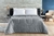 Coberdrom de Malha Queen Cinza