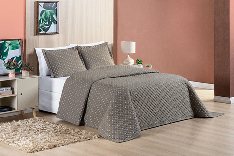 Cobre Leito Ravena Queen 3 pçs Camafeu