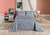 Cobre Leito Ravena King 3 pçs Cinza - comprar online