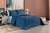 Cobre Leito Ravena Casal 3 peças Azul Marinho - comprar online