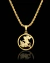 CORDÃO BAIANO 2MM + PINGENTE SÃO JORGE VAZADO - BANHO DE OURO 18K - comprar online