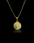 VENEZIANA 1MM + + MEDALHÃO YIN YANG - BANHO DE OURO 18K - comprar online