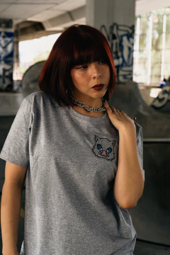 Remera Básica Inosuke Kimetsu No Yaiba / Demon Slayer [BORDADO]