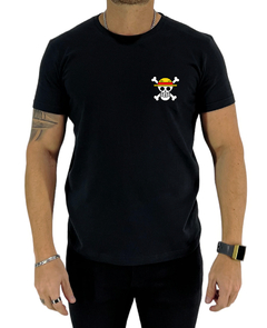 Remera Básica Mugiwara One Piece [BORDADO]