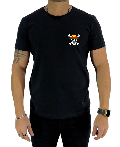 Remera Básica Mugiwara One Piece [BORDADO]