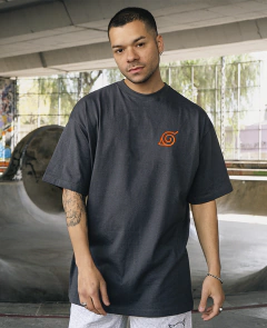 Remera Oversize Konoha Naruto [BORDADO] - comprar online