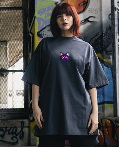 Remera Oversize Luna Sailor Moon [BORDADO] - Murasaki Clothing