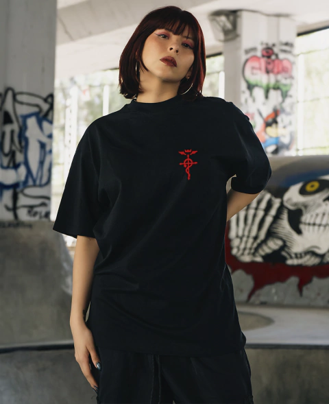 Remera Oversize Flamel Fullmetal Alchemist [BORDADO] - comprar online