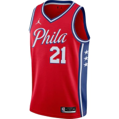 Regata NBA Philadelpha 76ers Vermelha - Statement Edition