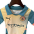 Uniforme Infantil Manchester City IV 2024/25 - Bege e Azul na internet