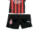 Uniforme Infantil AC Milan I 2025/26 - Preto e Vermelho - Athletic Store | Artigos Esportivos