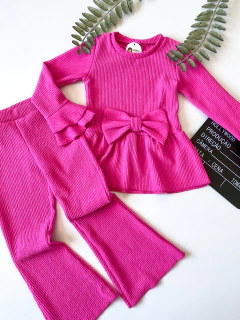 CONJUNTO LAÇO ROSA CHICLETE