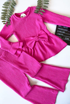 CONJUNTO LAÇO ROSA CHICLETE - Cerejinhagirls