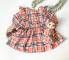 VESTIDO + ROUPA DA BONECA XADREZ BERRY