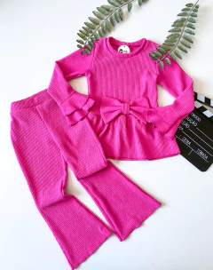 CONJUNTO LAÇO ROSA CHICLETE