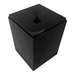 Lixeira Venus Puxador Inox Preto Fosco - comprar online