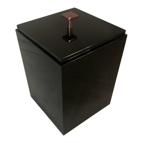 Lixeira Vênus Puxador Inox Red Gold