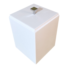 Lixeira Vênus Puxador Inox Prata - comprar online