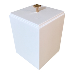 Lixeira Vênus Puxador Inox Gold