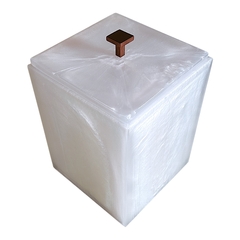 Lixeira Vênus Puxador Inox Red Gold - DASI Home