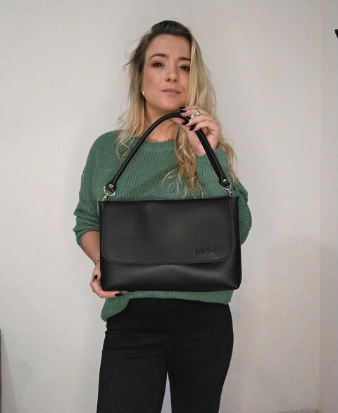 Bolsa Transversal com Alça de Mão Estruturada - CECILIA - comprar online