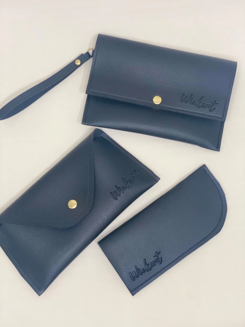 Porta Óculos de Grau + Porta Óculos de Sol + Clutch