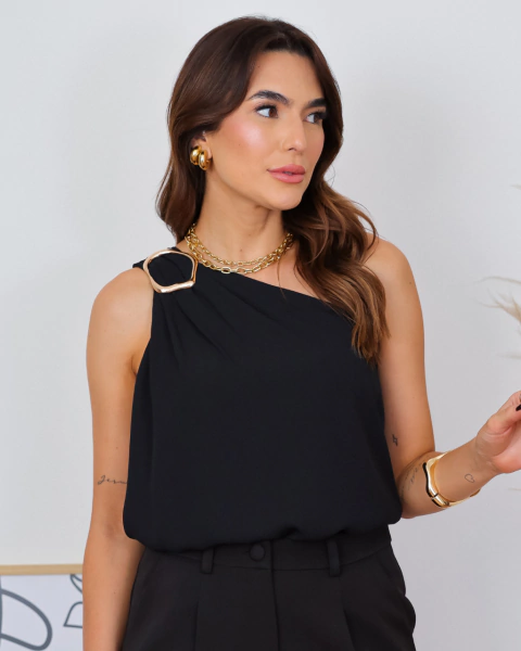 Blusa Ombro Só com Fivela Mel - comprar online