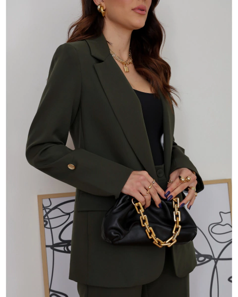 Blazer de Alfaiataria Alongado com Manga Longa Mariana