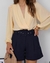 Shorts de Alfaiataria Forrado com Cinto Natália - comprar online